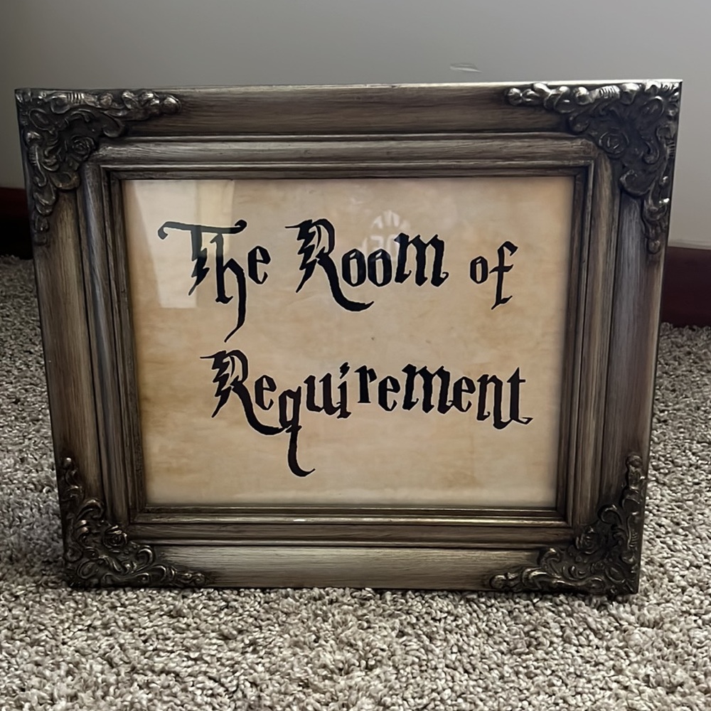 Room of Requirement Sign and Frame